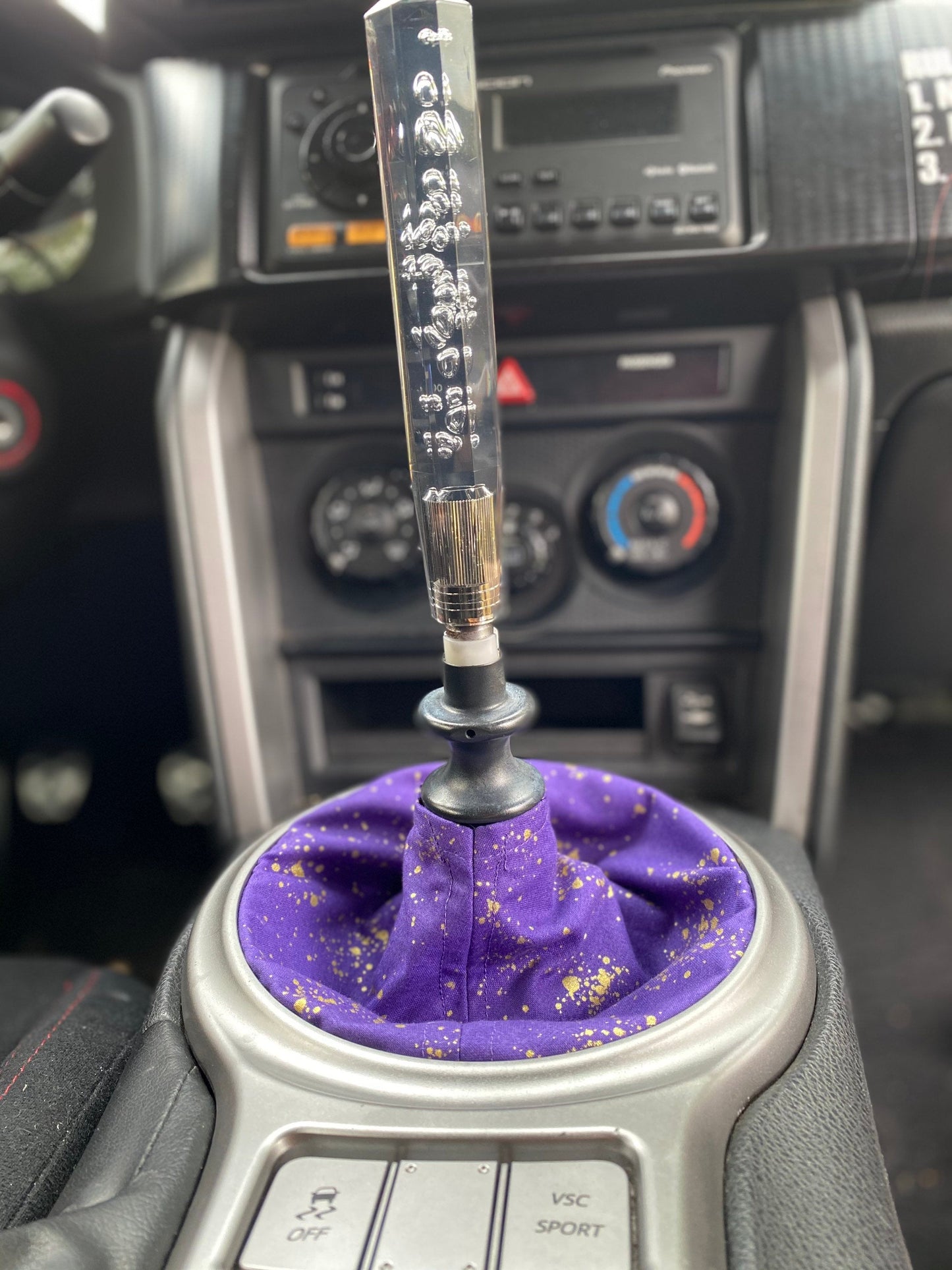 Purple Gold Calico Shift Boot