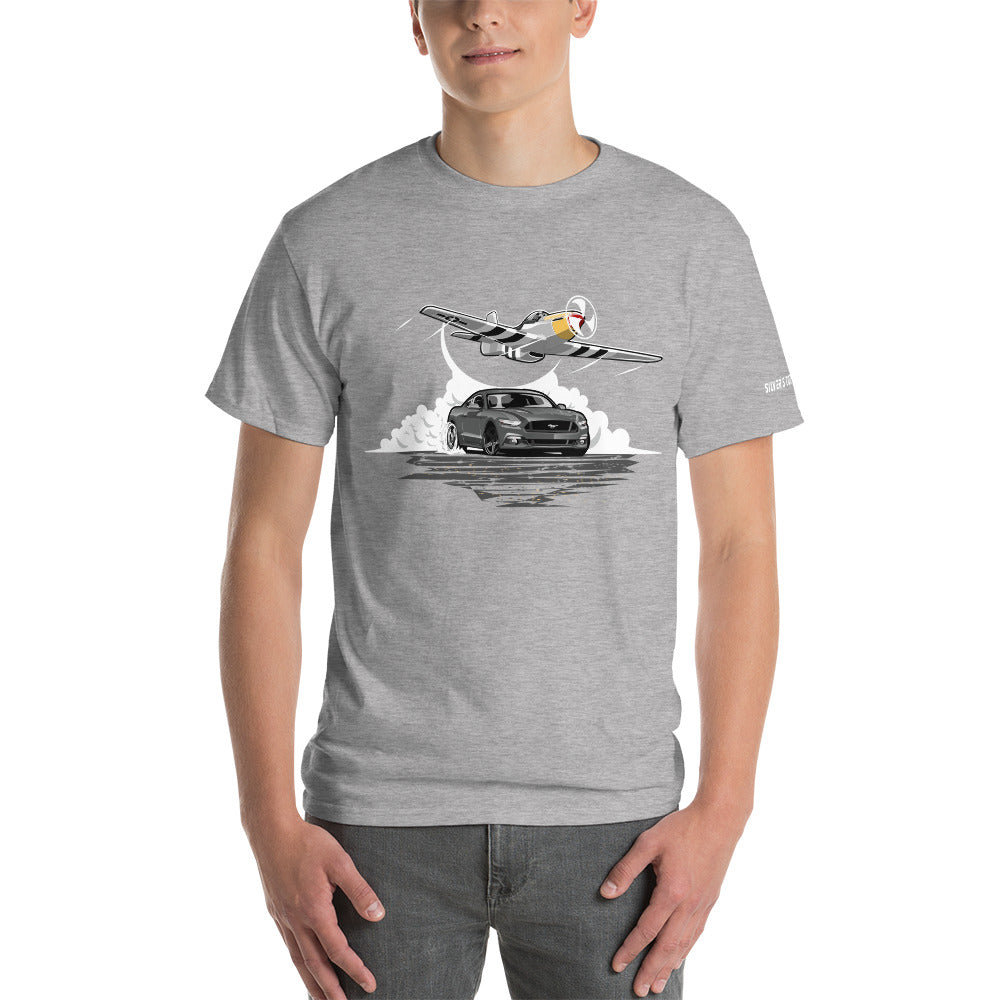 GT Mustang & p-51 Mustang - Short Sleeve T-Shirt