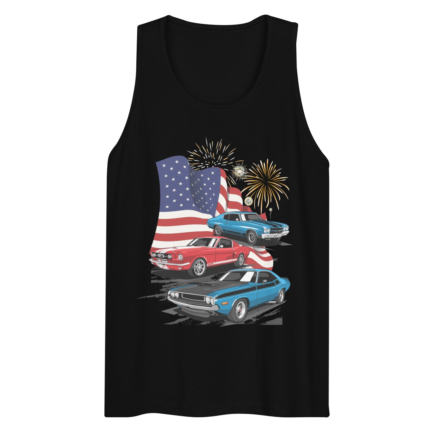 4th of July - Men’s premium tank top