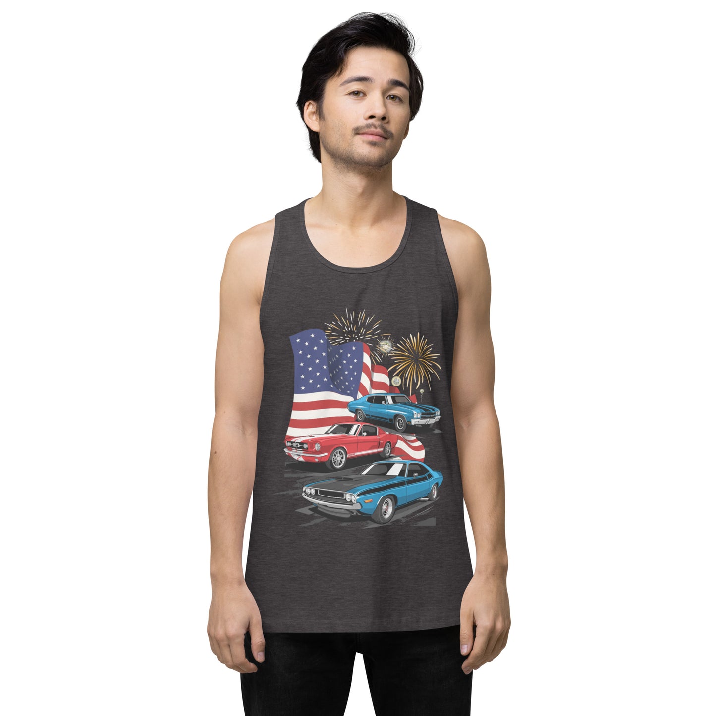 4th of July - Men’s premium tank top