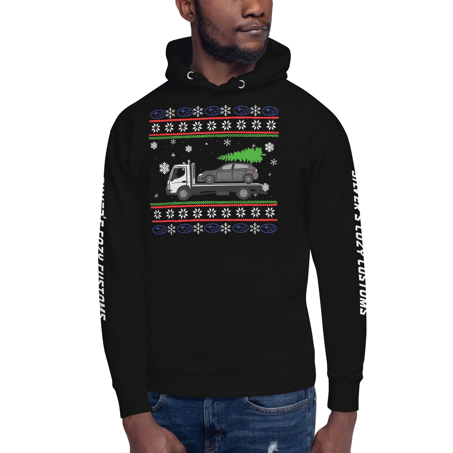 Christmas towed Impreza - Unisex Hoodie