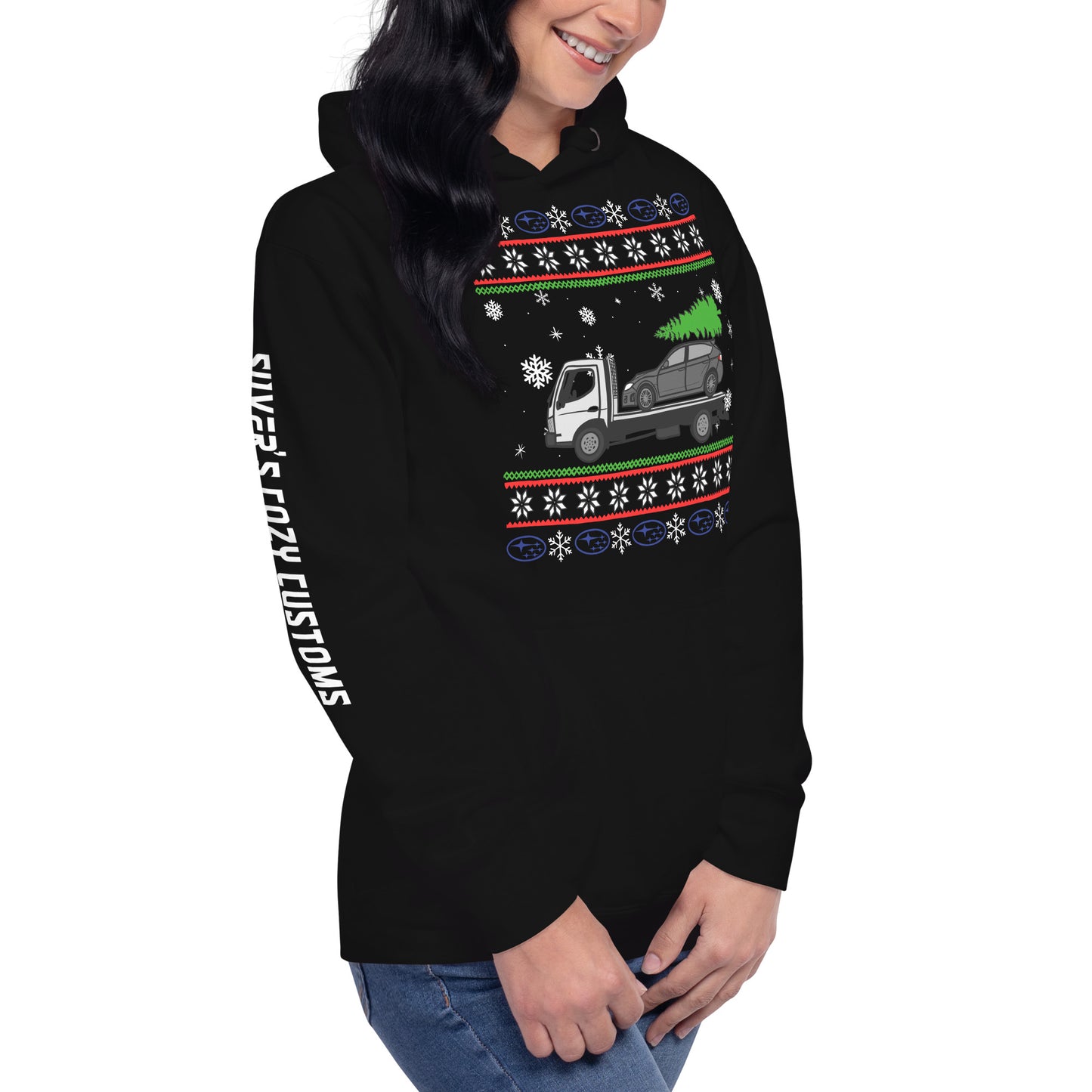 Christmas towed Impreza - Unisex Hoodie