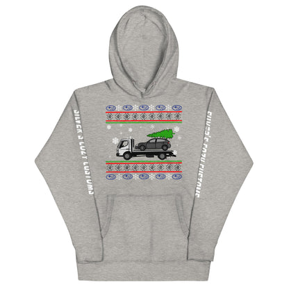 Christmas towed Impreza - Unisex Hoodie