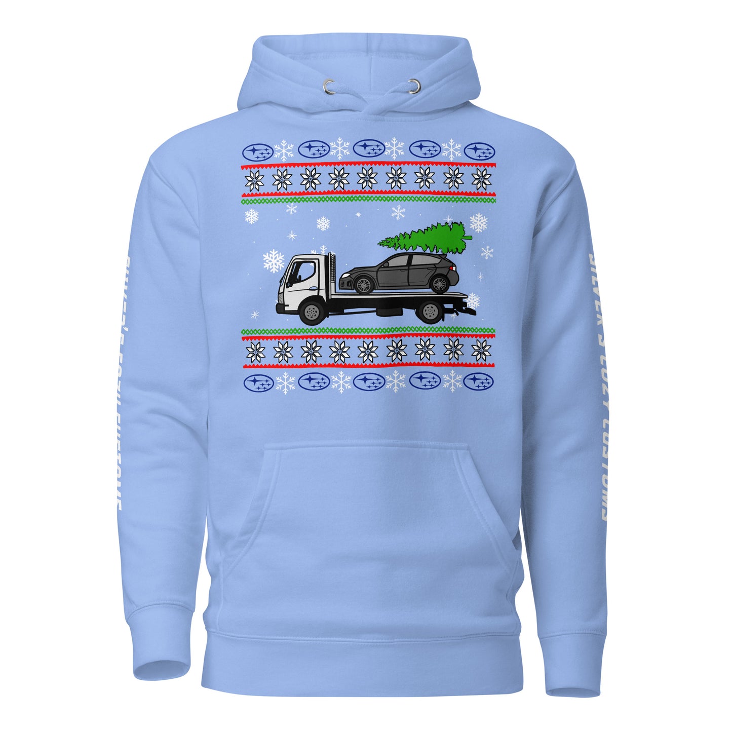 Christmas towed Impreza - Unisex Hoodie