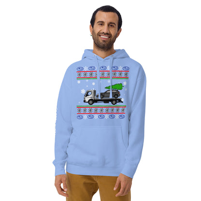 Christmas towed Impreza - Unisex Hoodie