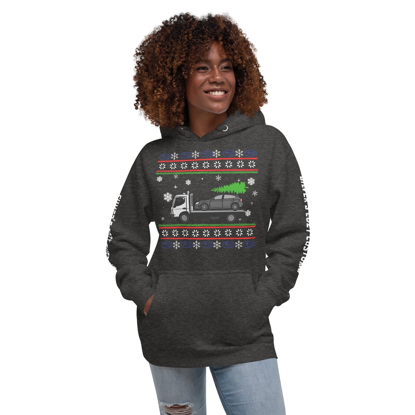 Christmas towed Impreza - Unisex Hoodie