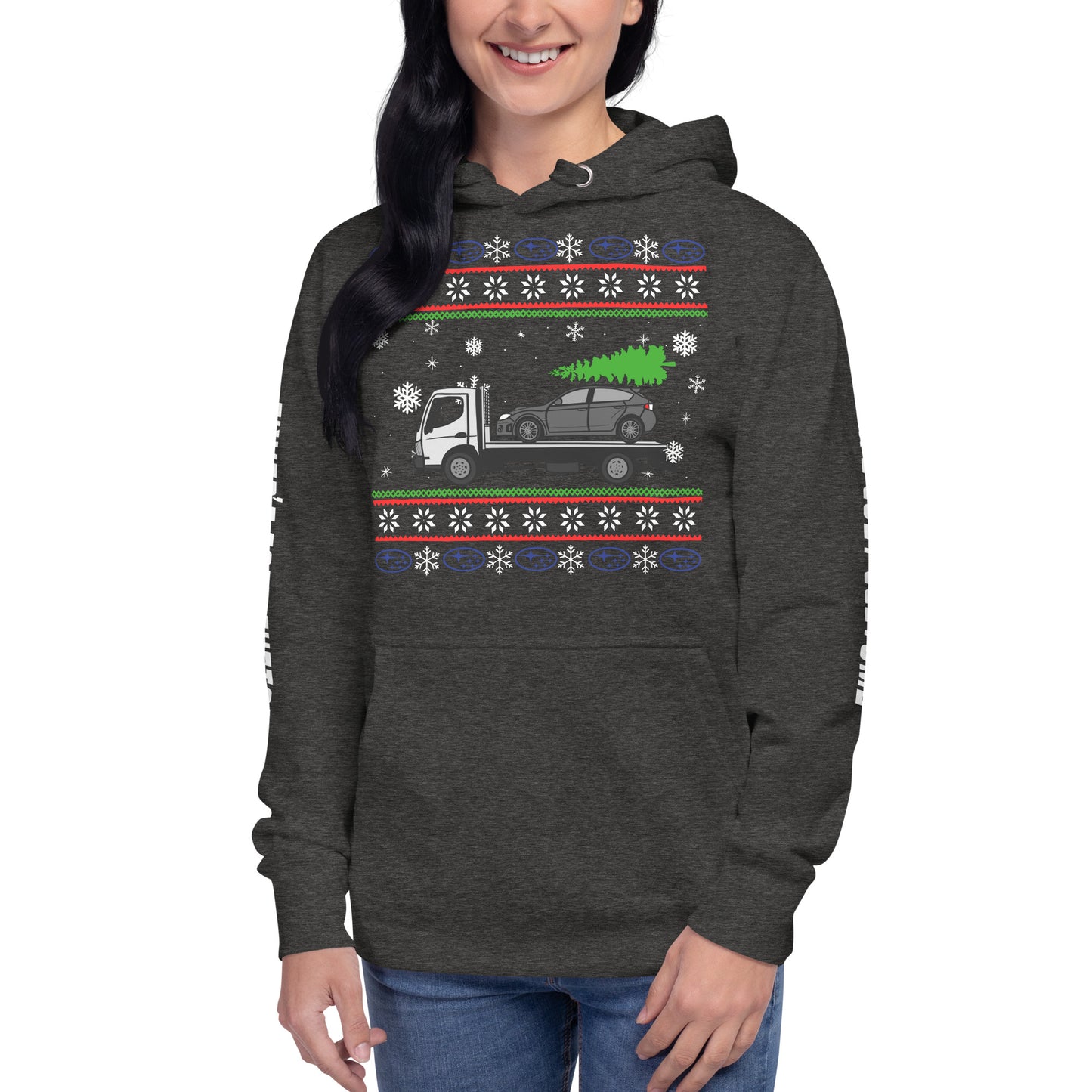 Christmas towed Impreza - Unisex Hoodie