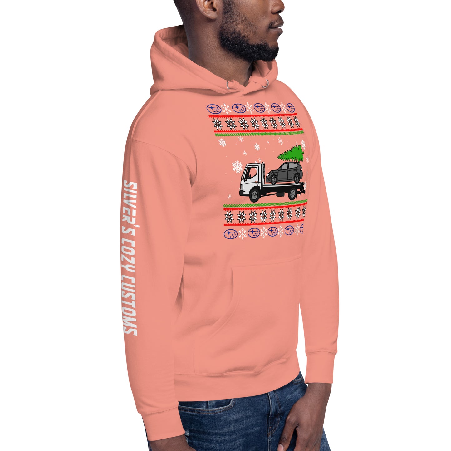 Christmas towed Impreza - Unisex Hoodie