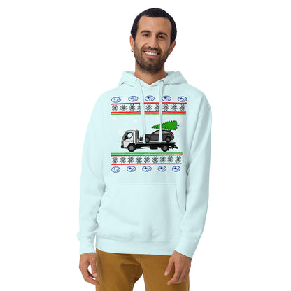 Christmas towed Impreza - Unisex Hoodie