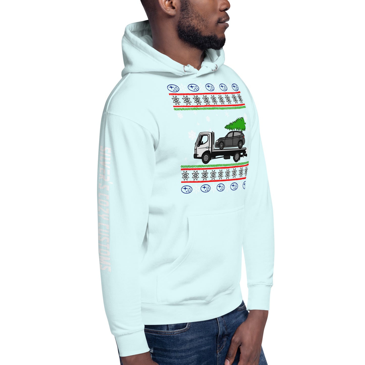 Christmas towed Impreza - Unisex Hoodie