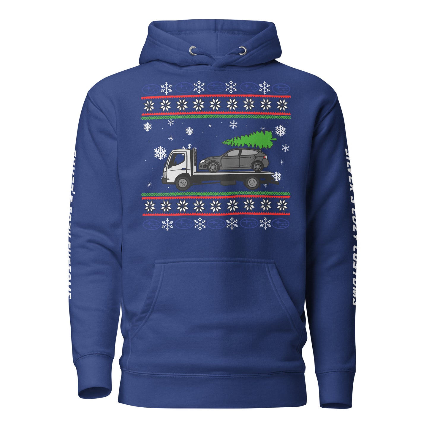 Christmas towed Impreza - Unisex Hoodie